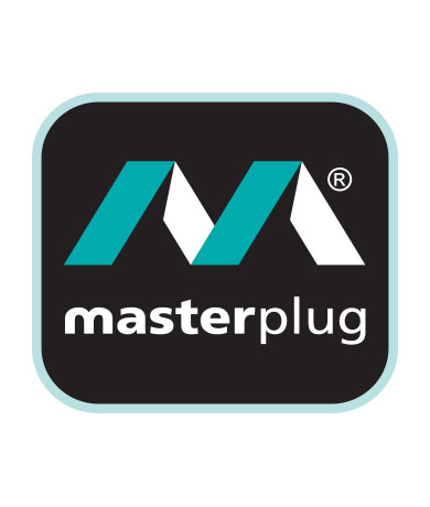 Masterplug 1M 6 Gruppo compatto SURGE PROTETTA prolunga con 2x2.1A USB-Bianco 
